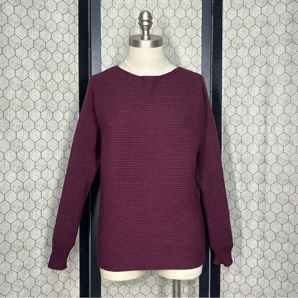 Becool Ribbed Dolman Sweater